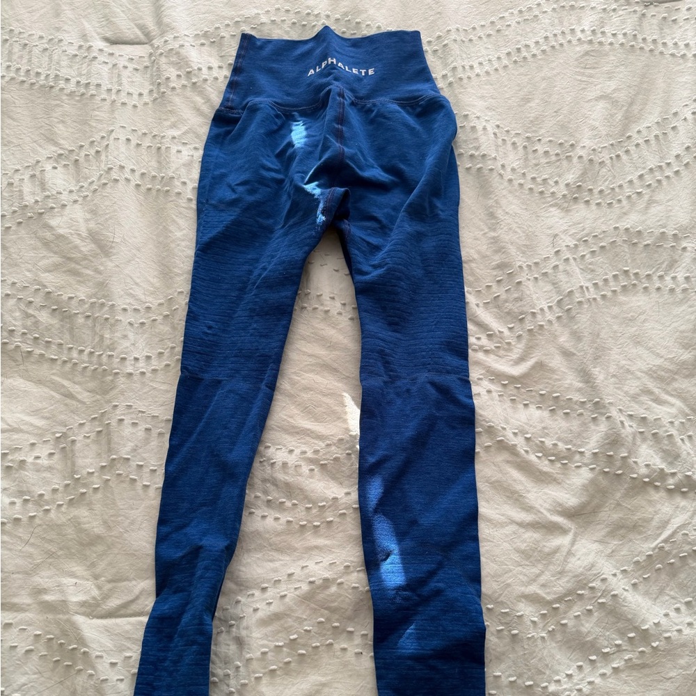 Blue Alphalete Leggings, XS